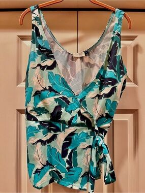 Talbots Cabana Life Leaf Design XL Tankini Top